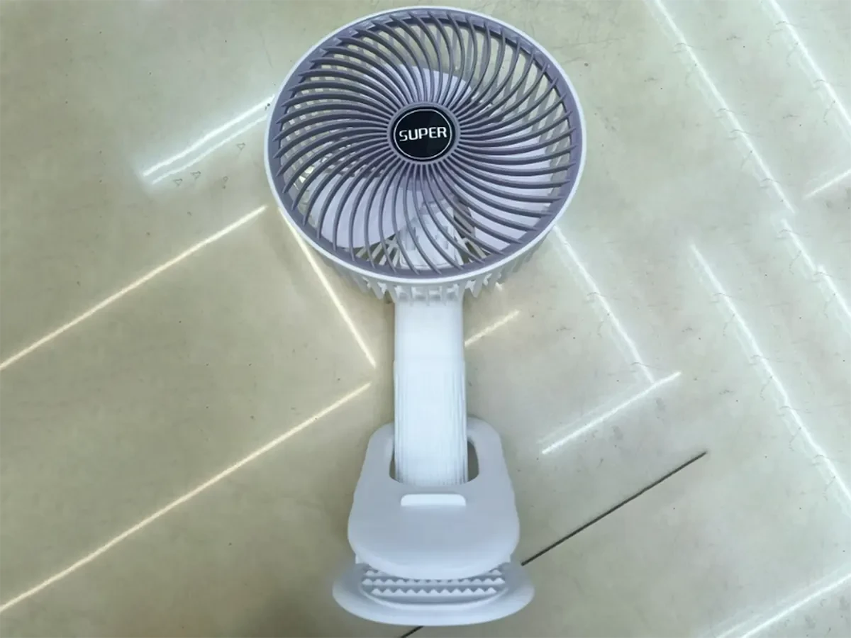 Вентилятор портативний 3шв вбудований акумулятор 4.5Вт прищіпка Type C FAN-010 40шт 6369, фото 1