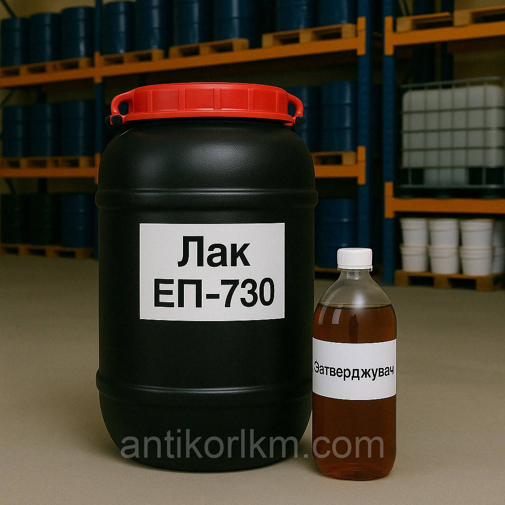 Лак ЕП-730, Епоксидний, Двокомпонентний, 25 кг (23 кг + 2 кг)