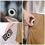 Міні-магнітний кільцевий світильник для селфі на акумуляторі тепле холодне світло, фото 3