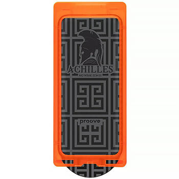 Міцне захисне скло для iPhone 16 Pro Max з боксом для легкої поклейки PROOVE Achilles Installation Box