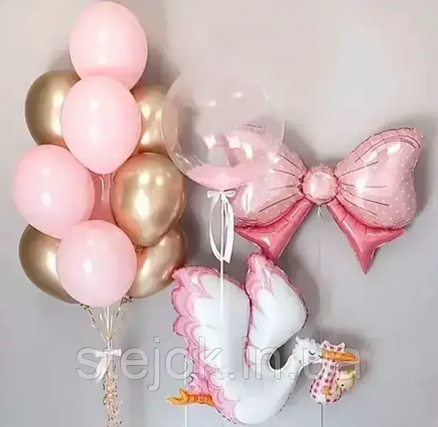 Набір куль Лелека рожева, фото 1