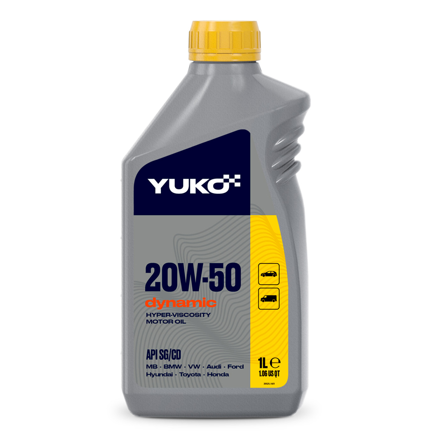Оливо двигуна YUKO DYNAMIC 20W-50 SG, CD 1л