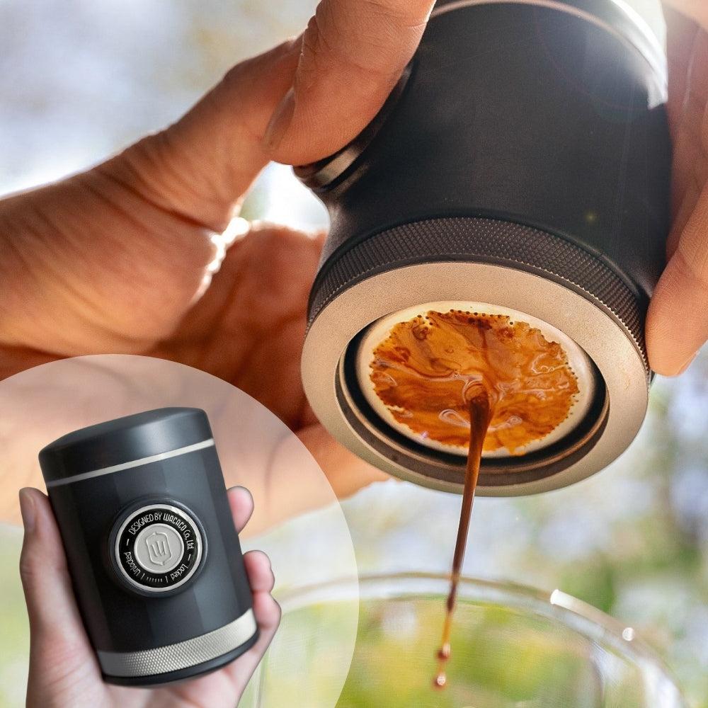 Портативна еспресо-кавоварка Wacaco Picopresso | Ручна механічна еспресо-машина для подорожей, авто та дому