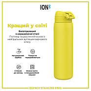 Пляшка для води металева ION8 1200 мл. Stainless Steel , Yellow, фото 6