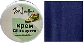 Кольорова крем-паста для взуття 80 мл."Dr.Leather", колір Темно-синій