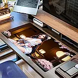 Великий килимок для миші з дизайном аніме-дівчини в кімоно, розмір 60/30, фото 4