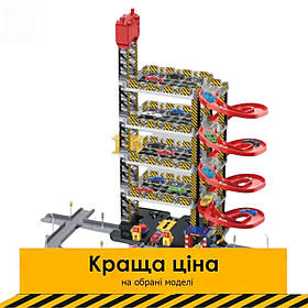 Парковка гараж для машинок (5 поверхів, ліфт, звук, світло, машинки 4шт, запуск машинок) A333-240E Акція до 27.04