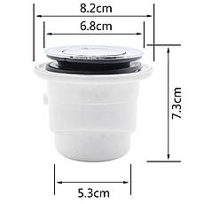 Сифон для душового піддона нажимний Sansa, фото 3