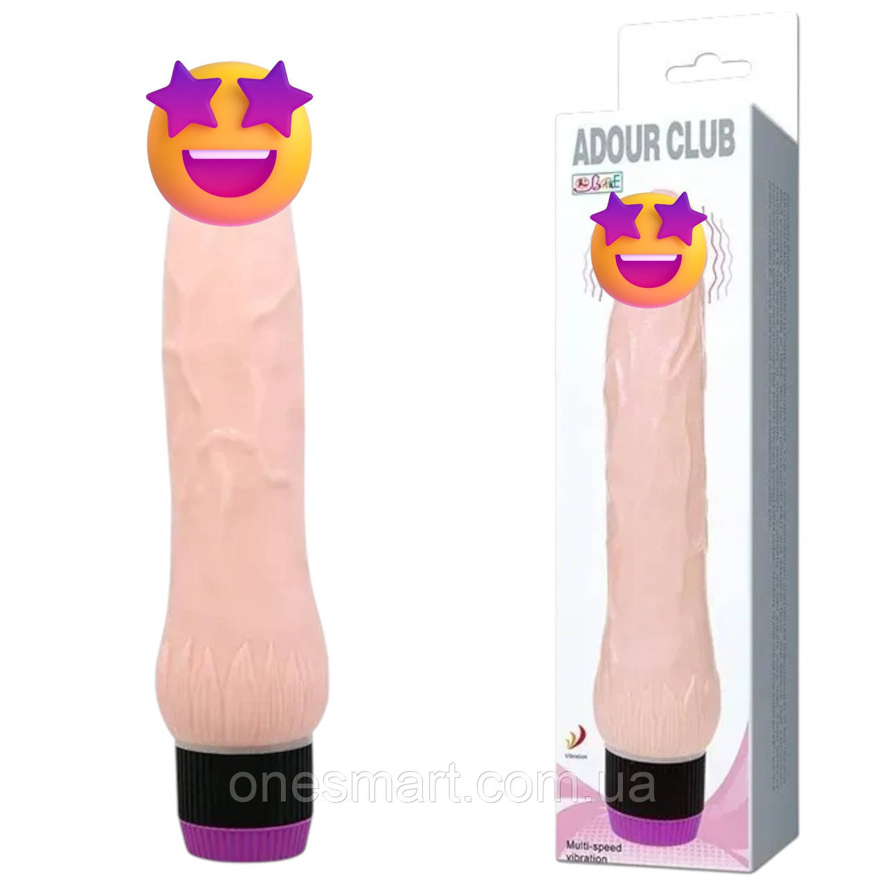 Вибратор Adour Club реалистичний масажер для жінок з потужною вібрацією та регулюванням інтенсивності, фото 1