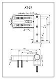 Петля дверна AST AT27 16-19 мм антрацит 16-19 мм, фото 3