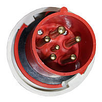 Вилка силова 035 переносна 3Р+PЕ+N 63А 380В IP67 силовий роз'єм Tnsy