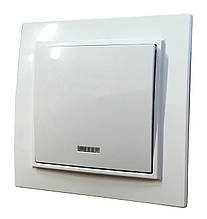 Вимикач внутрішній установки 1-кл. з підсвіткою білий IP20 Malta Ny95000943