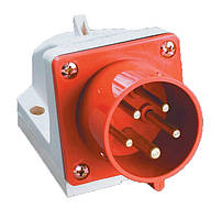 Вилка силова 525 стаціонарна 3Р+РЕ+N 32А IP44  380В силовий роз'єм Tnsy