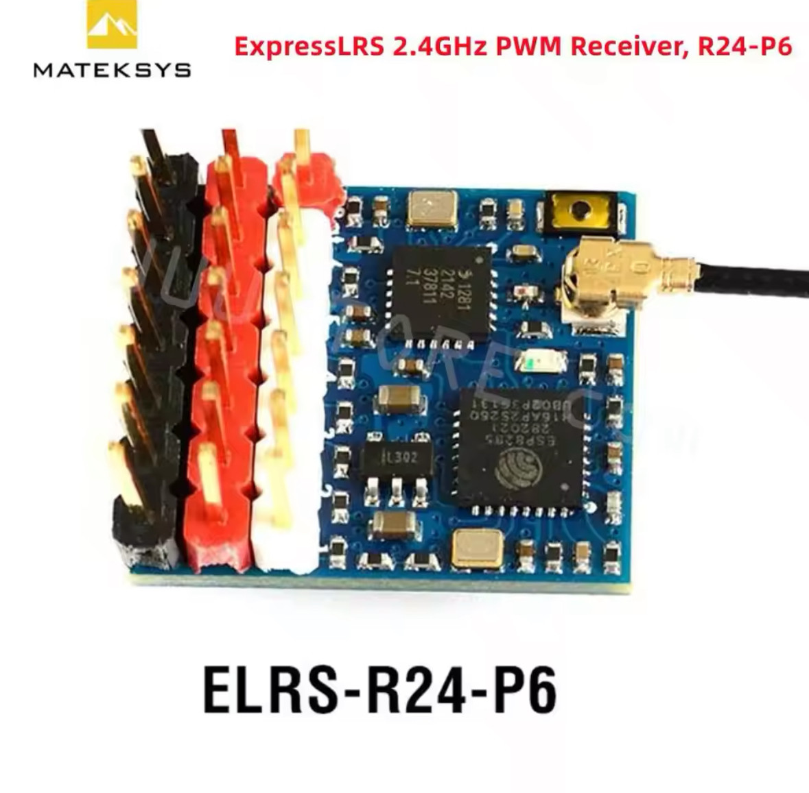 Приймач керування ELRS 2.4GHz MATEK R24-P6