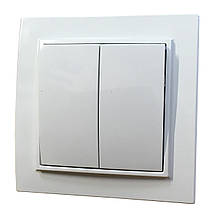 Вимикач внутрішній установки 2-кл. білий IP20 Malta Ny95000946