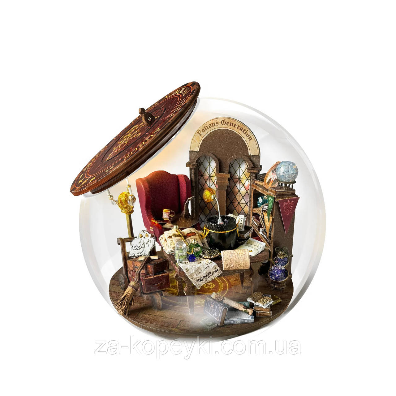Румбокс Містична гіперпросторова куля Підземний замок зілля Underground Potion Castle DIY Miniature Dollhouse Kit WQ-01