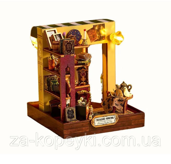 Румбокс Полювання за скарбами Treasure Hunting Diorama Kit DIY Miniature Dollhouse Kit K-077