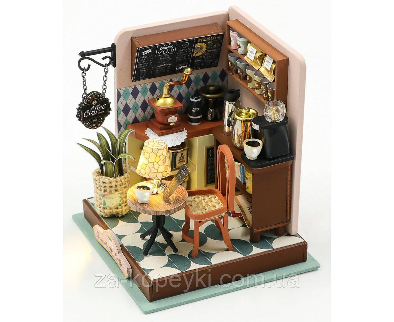 Румбокс Конструктор 3D Кафе DIY Transit Coffee S2301