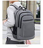 Рюкзак чоловічий якісний рюкзак дорожня комп'ютерна сумка шкільна сумка гурт, фото 4