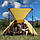 Намет тримісний Naturehike P-Series NH18Z033-P 210T/65D, жовтий, фото 6