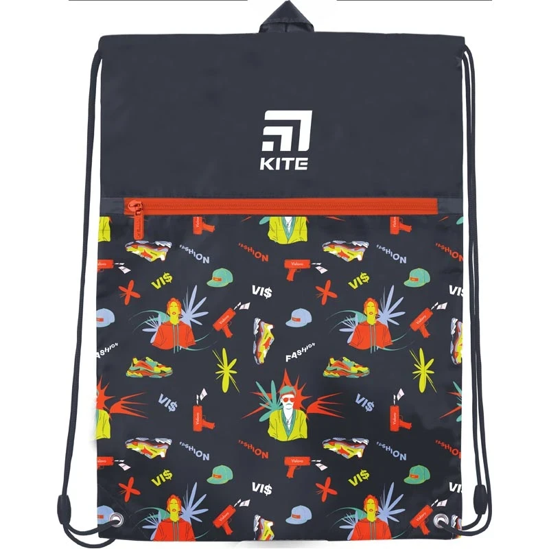 Сумка для взуття з кишенею Kite Education VIS Час і Скло vis19-601l-2