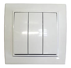 Вимикач внутрішній установки 3-кл. білий IP20 Malta Ny95000947