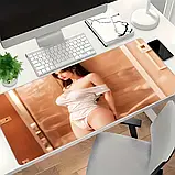 Великий килимок для миші з дизайном аніме-дівчини, розмір 60/30, фото 3