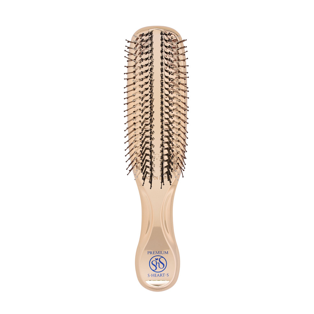 Розчіска для волосся золотиста S-Heart-S Scalp Brush World Premium Long Champagne Gold