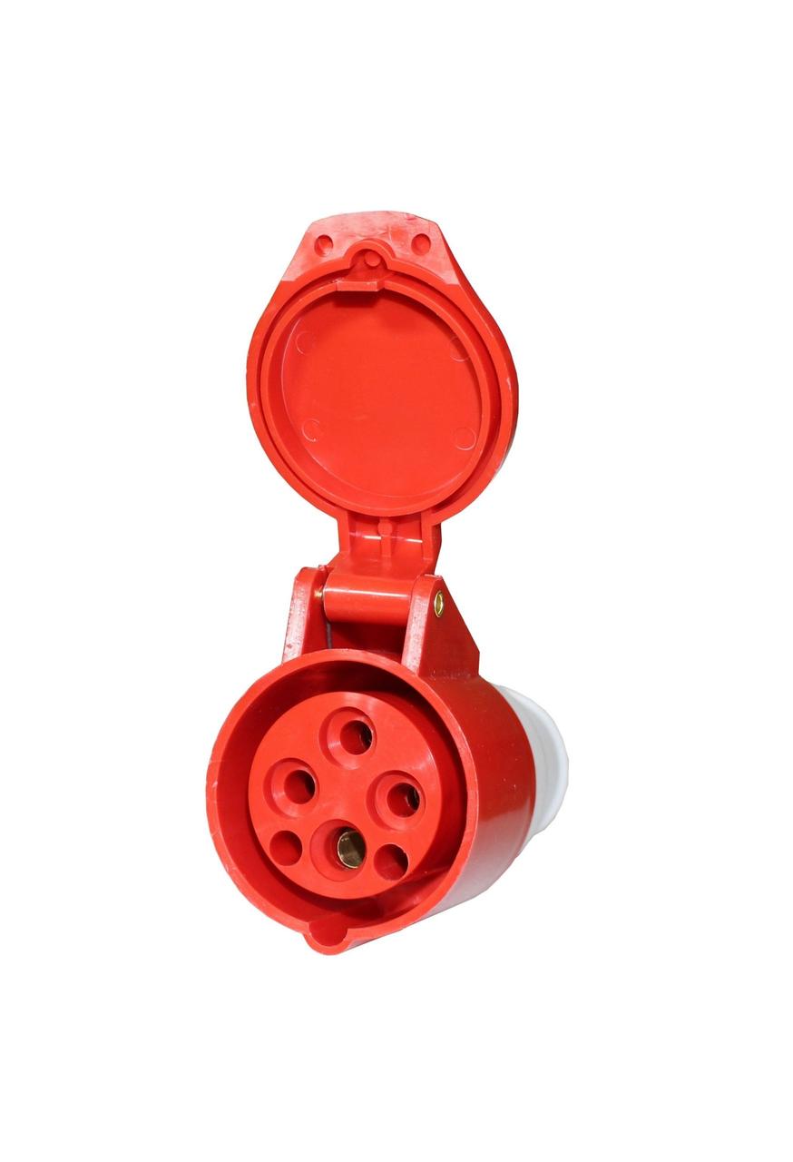 Розетка силова 214 переносна 3Р+PЕ 16А 380В IP44 силовий роз'єм Tnsy