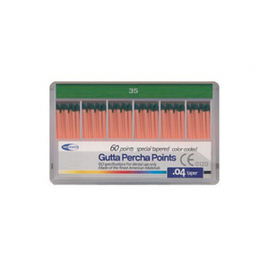 Meta Biomed Gutta Percha Points, Мета Біомед Гутаперчеві штифти 04 №35, 60шт