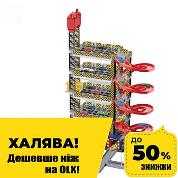 Парковка гараж для машинок (5 поверхів, ліфт, звук, світло, машинки 4шт, запуск машинок) A333-240E Акція до 27.04