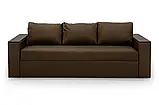 Диван прямий Бостон (стандарт) рогожка коричневий, фото 2