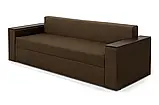 Диван прямий Бостон (стандарт) рогожка коричневий, фото 3