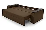 Диван прямий Бостон (стандарт) рогожка коричневий, фото 5