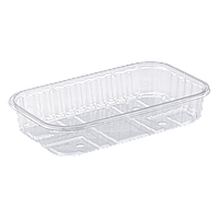 Упаковка поліпропіленова під ягоди та фрукти на 250 гр без кришки 186х114х35 Т1-250/35 50 шт/уп.