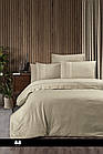 Комплект постільної білизни євро розмір First Сhoice ранфорс De luxe gala cappiccino