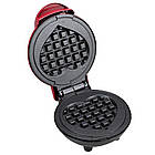 Електрична міні вафельниця у формі серця 350W / Електровафельниця / Вафельниця для бельгійських вафель, фото 6