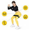 Гумка для фітнесу та спорту тканинна 4FIZJO Hip Band Size L 4FJ0069 Poland, фото 7