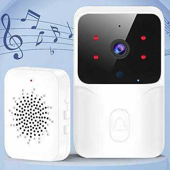 Бездротовий відеодзвінок з WiFi + Нічне бачення, USB, M6 / Дверний дзвінок з камерою / Розумний дзвінок дверний