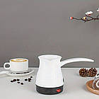 Електрична турка для кави 500мл, 500Вт, SK-219, Білий / Електротурка для заварки кави / Електрокавоварка, фото 6