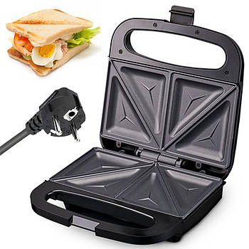 Бутербродниця 1000W, Hoffmans HM-3003 / Сендвічниця / Електробутербродниця / Бутербродниця електрична