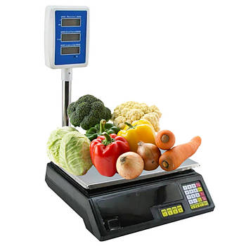 Ваги торгові зі стійкою, до 50кг, CB-5053 / Електронні торгові ваги / Ваги електронні / Ваги для торгівлі