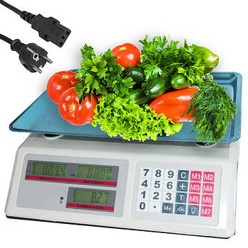 Торгові ваги до 50 кг, від мережі або акумулятора, DT-52 / Настільні ваги для торгівлі / Електронні ваги