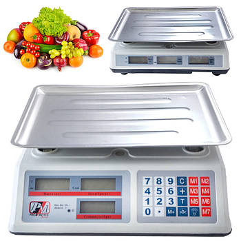 Електронні ваги торгові до 50 кг, від акумулятора або 220В, PROMOTEC PM 5051 / Настільні ваги для торгівлі