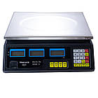 Ваги торгові до 50кг, з лічильником ціни, від мережі, Nocasonik NK-50 / Настільні ваги / Торгові ваги, фото 3