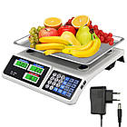Торгові ваги до 50 кг, з лічильником ціни, від мережі та акумулятора, DT 809 / Електронні ваги / Настільні ваги, фото 2