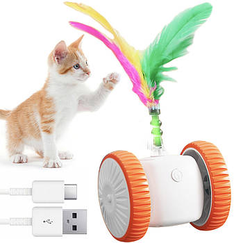 Інтерактивна іграшка для кота, від USB, 6,5х5 см, Колір Рандом / Розумна іграшка для котів / Іграшка для кошеняти