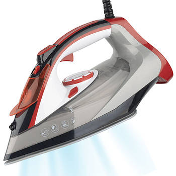 Парова праска з керамічною підошвою 270мл, 2800Вт, BT-1255R / Дротова праска з парою / Праска з відпарювачем