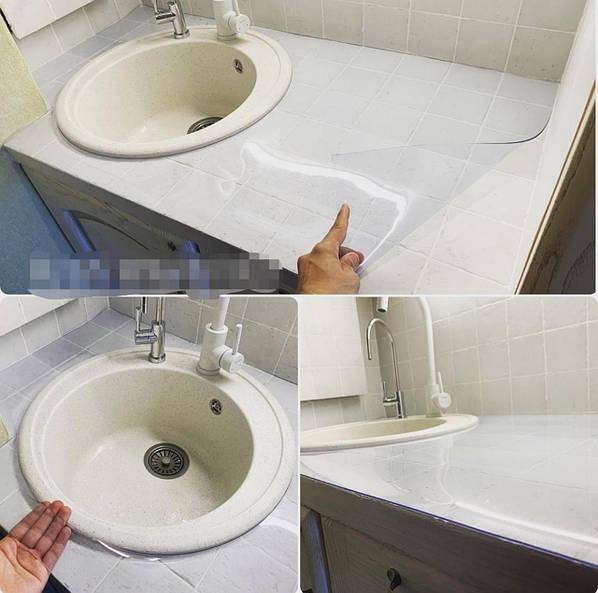 Захисний прозорий килимок, м'яке скло на меблі для захисту