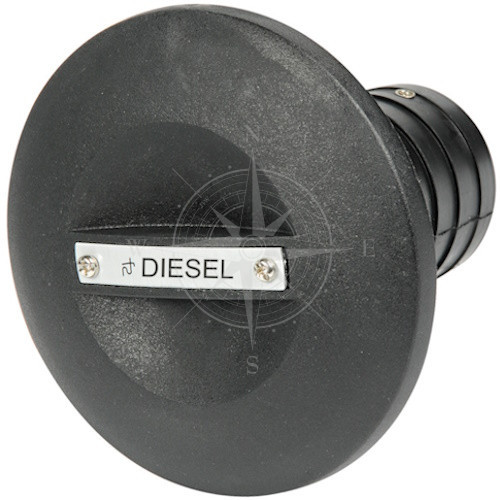 Горловина бака "DIESEL", 50 мм, нейлон, чорний, Osculati.